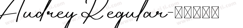 Audrey Regular字体转换